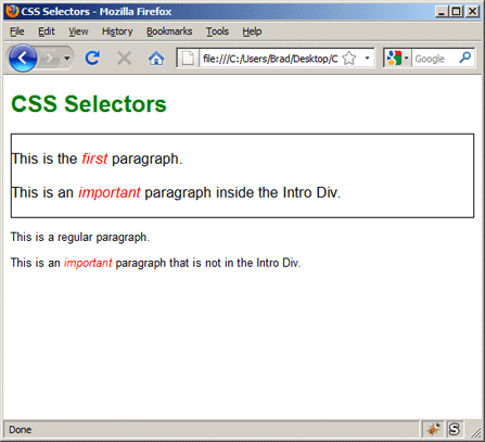 CSS Selectors 3