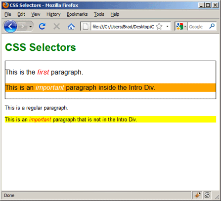 CSS Selectors 5